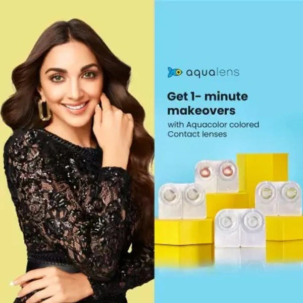 aquacolor Daily Disposable  (0, Colored Contact Lenses, Pack of 2) fk