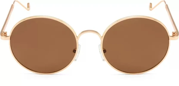 UV Protection Round Sunglasses (55)  (For Men & Women, Brown) fk