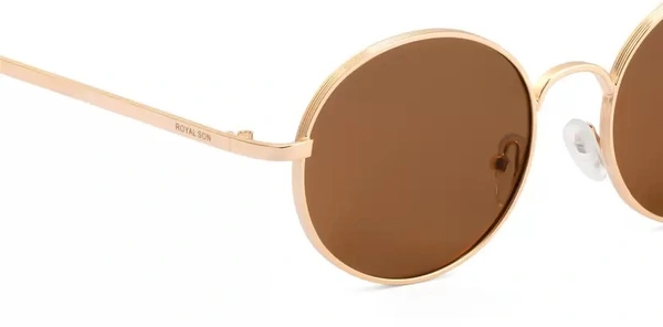 UV Protection Round Sunglasses (55)  (For Men & Women, Brown) fk