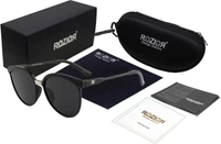 UV Protection Cat-eye Sunglasses (Free Size)  (For Women, Black, Grey) fk