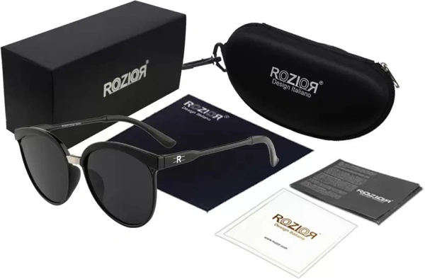 UV Protection Cat-eye Sunglasses (Free Size)  (For Women, Black, Grey) fk