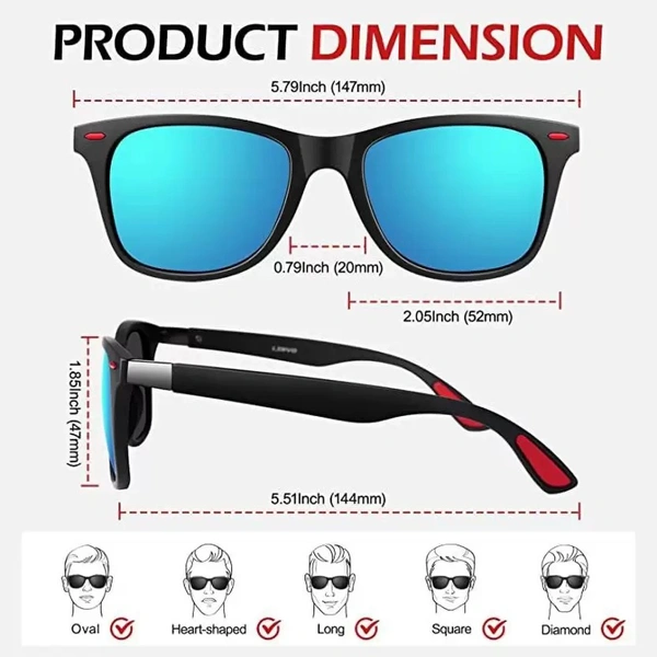 UV Protection Retro Square Sunglasses (45)  (For Men & Women, Black) FK