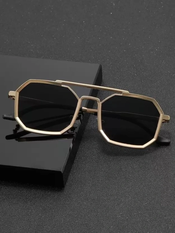 UV Protection Retro Square Sunglasses (Free Size)  (For Men & Women, Black) FK