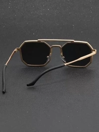 UV Protection Retro Square Sunglasses (Free Size)  (For Men & Women, Black) FK