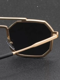 UV Protection Retro Square Sunglasses (Free Size)  (For Men & Women, Black) FK