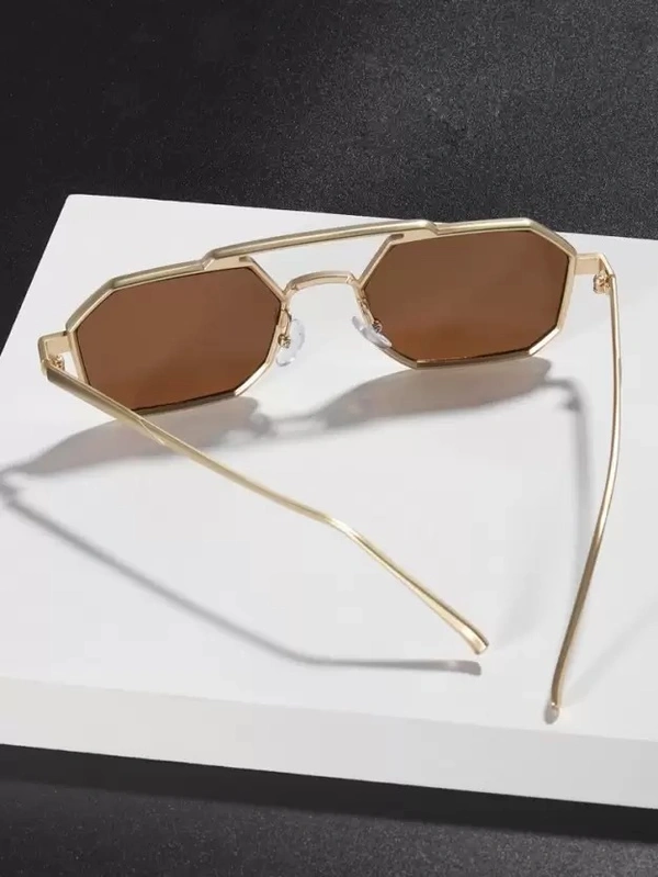 UV Protection Retro Square Sunglasses (Free Size)  (For Men & Women, Brown) FK