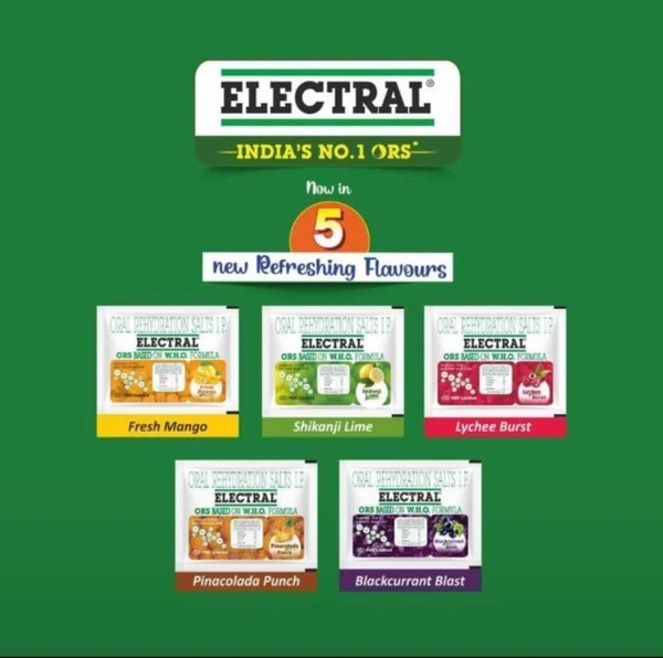 FDC LTD Electral 5 Flavours Sachet (5 pcs x 4.40 Gm)