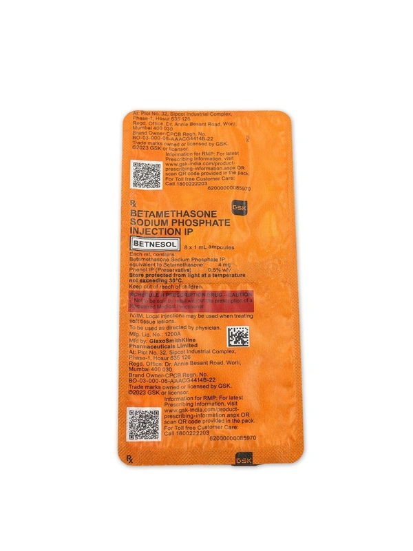 GLAXOSMITHKLIN Betnesol Inj (5 Ml)