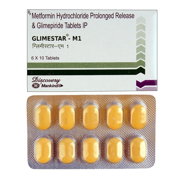 MANKIND PHARMA Glimestar M1 Tab (10 Tab)