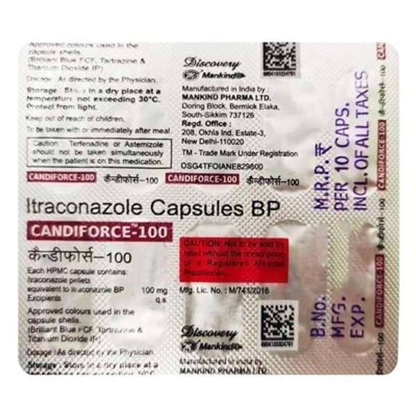 MANKIND PHARMA Candiforce 100Mg Cap (10 Cap)
