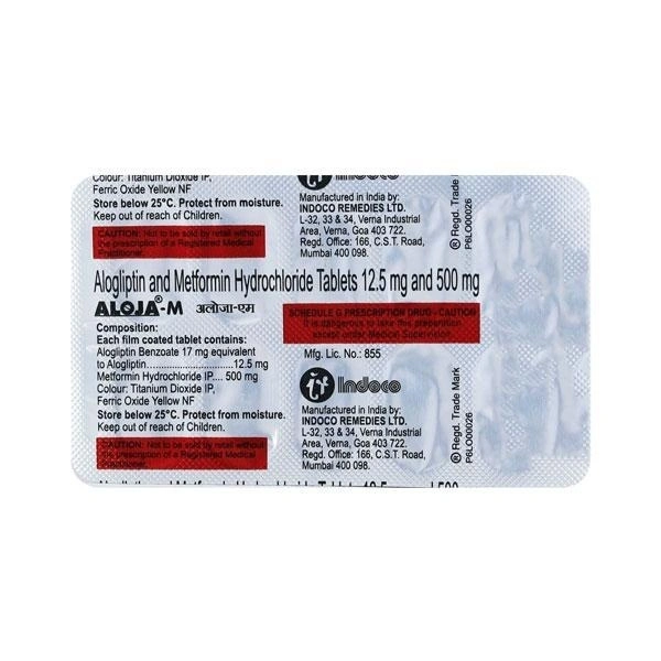 INDOCO  REMEDIES Aloja M 12.5/500Mgtab (10 Tab)