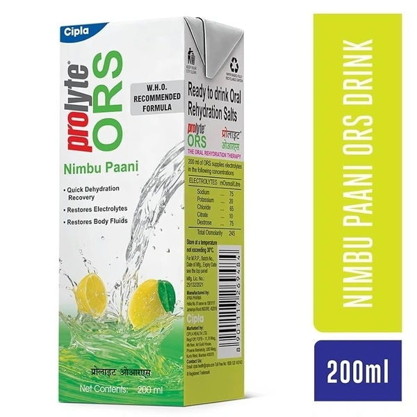 CIPLA GENERIC Ors Liq Cipla ( Nimbu Pani ) Prolyte ( 1 Pic )