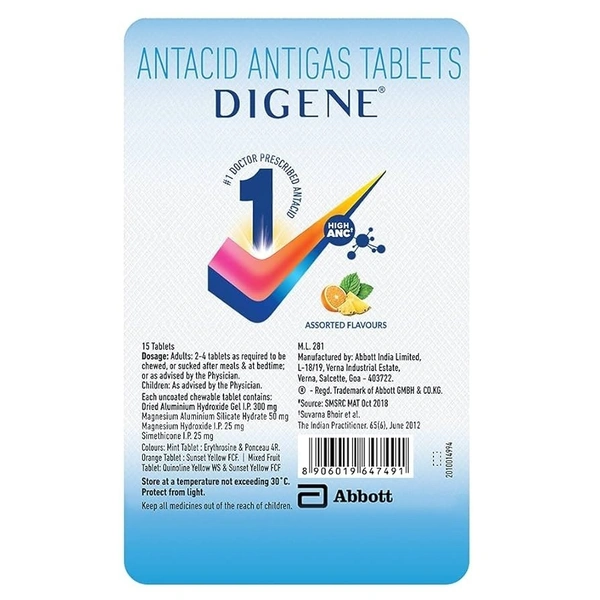 DIGENE TAB (15 TAB)