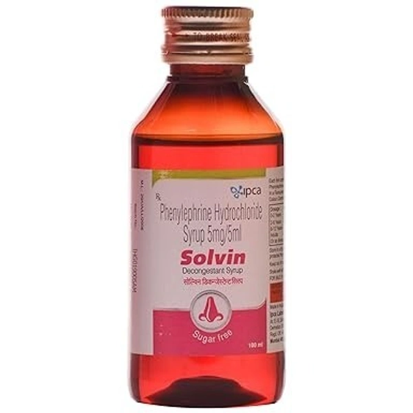 IPCA LABORATORIES Solvin Decongestant Syrup (100 Ml)