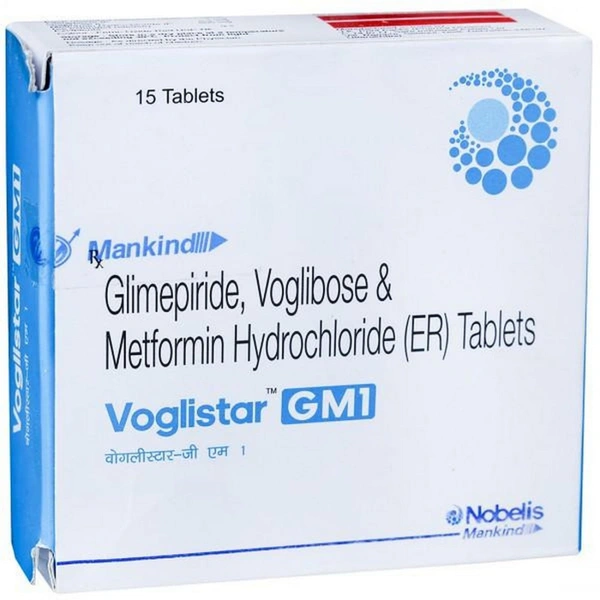 MANKIND PHARMA Voglistar Gm1 Tab (15 Tab)