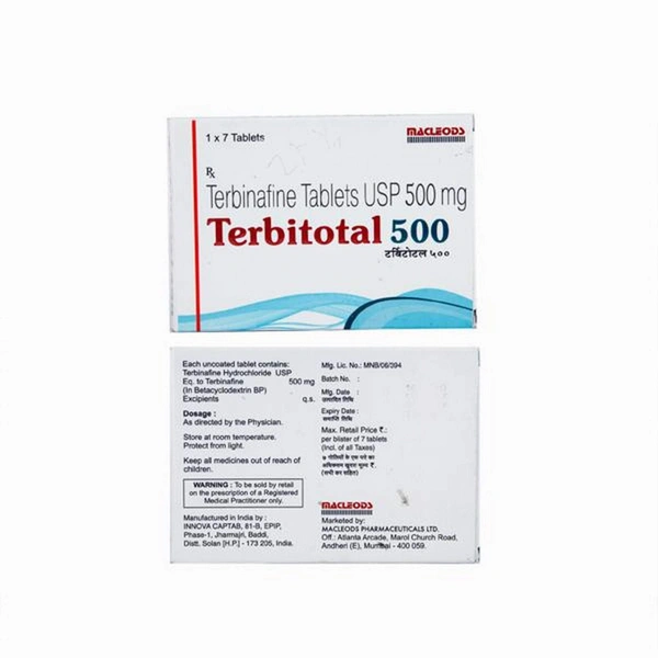 MACLEODS PHARMACEUTICALS Terbitotal 500Mgtab (7 Tab)