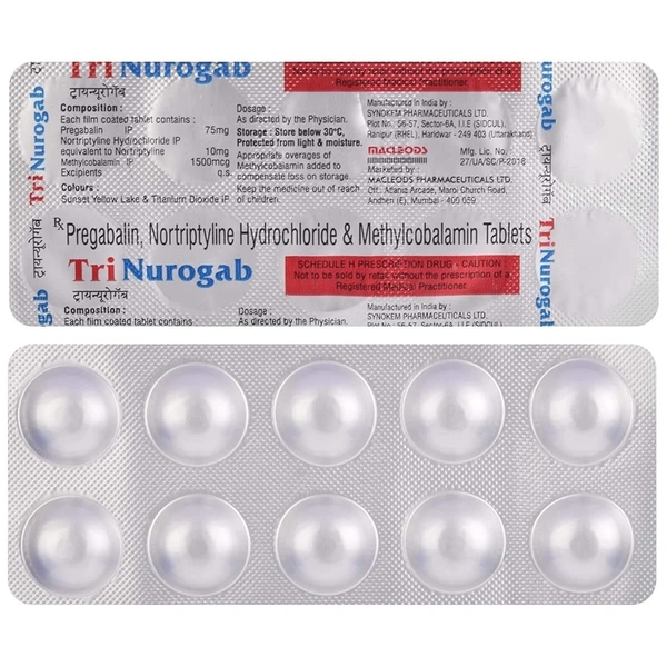 MACLEODS PHARMACEUTICALS Trinurogab Tab (10 Tab)