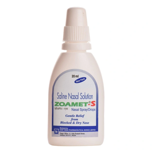 EAST INDIA PHARMACEUTICALS LTD Zoamet S Nasal Drops (5 Ml)