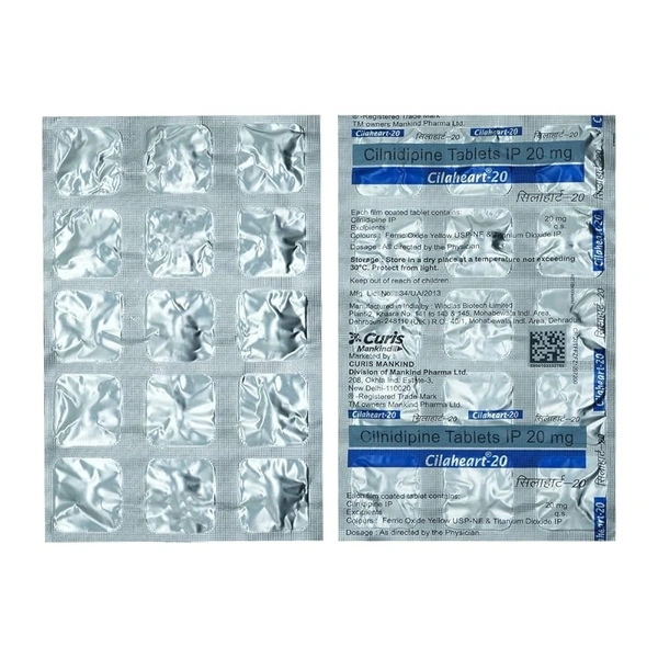 MANKIND PHARMA Cilaheart 20Mgtab (10 Tab)