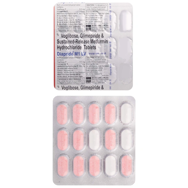 MICRO LABS Diapride M1 Lv Tab (15 Tab)