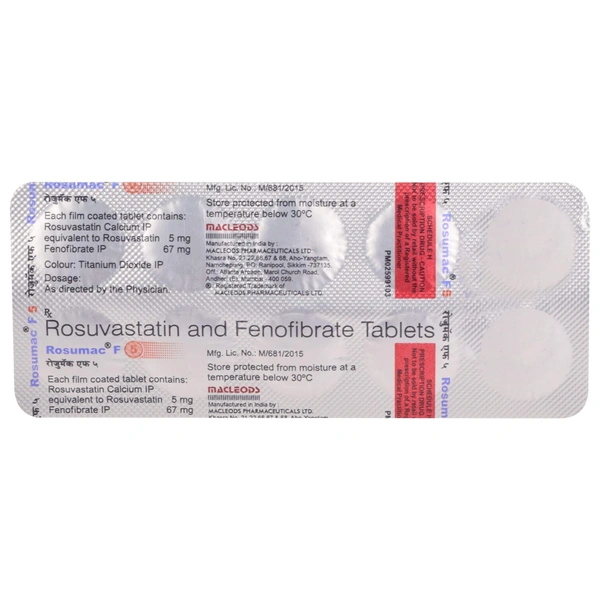 MACLEODS PHARMACEUTICALS Rosumac F  5Mgtab (10 Tab)