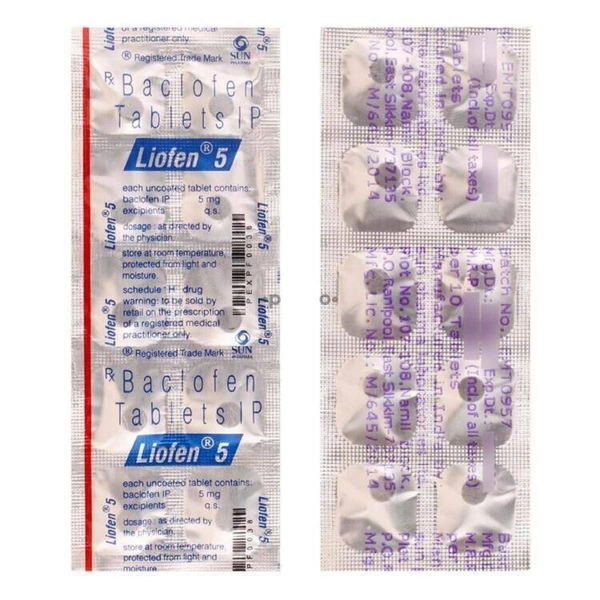 SUN PHARMA Liofen  5Mgtab (10 Tab)