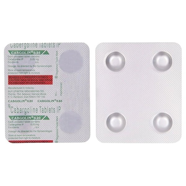 SUN PHARMA Cabgolin 0.25Mgtab (4 Tab)
