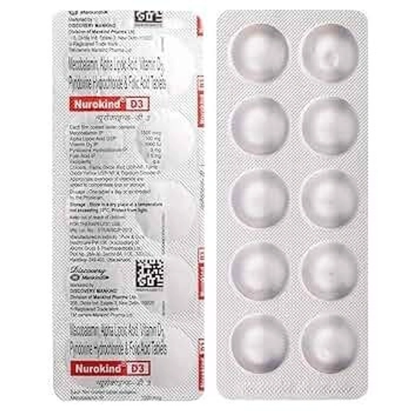 MANKIND PHARMA Nurokind D3 Tab (15 Tab)
