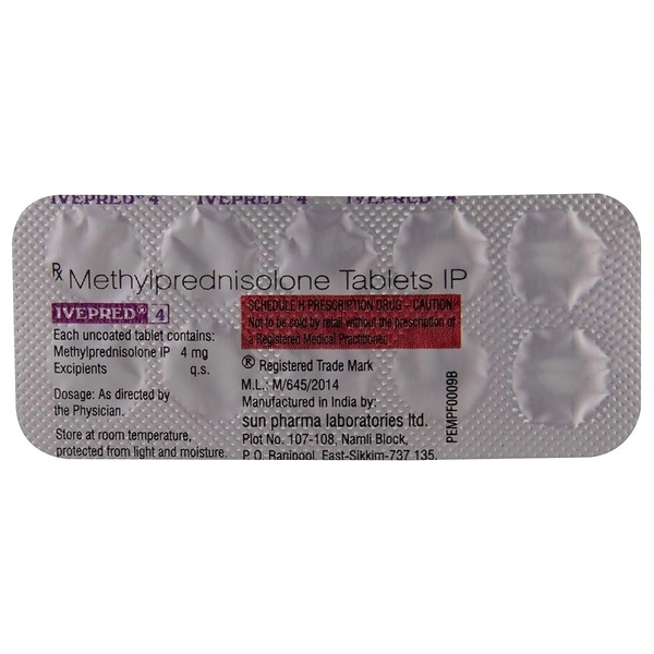 SUN PHARMA Ivepred 4Mgtab (10 Tab)