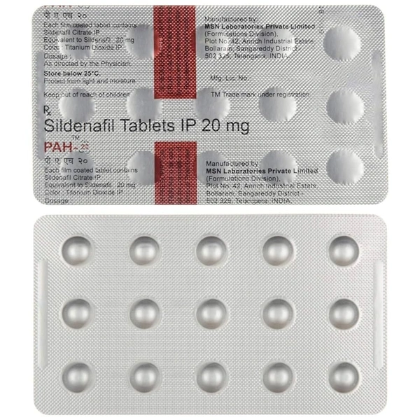 MSN LABORATORIS Pah 20Mg Tab (15 Tab)