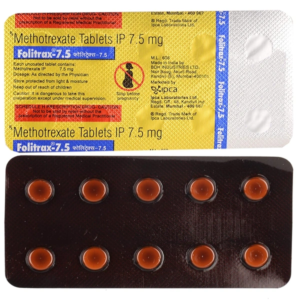 IPCA LABORATORIES Folitrax 7.5Mgtab (10 Tab)
