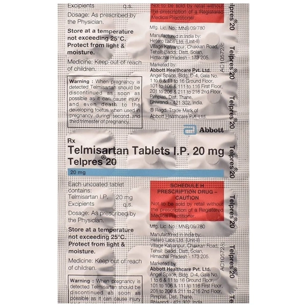TELPRES 20MGTAB (15 TAB)