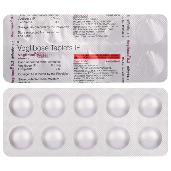 MACLEODS PHARMACEUTICALS Voglimac 0.3Mgtab (10 Tab)