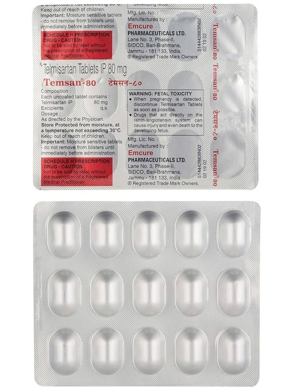 EMCURE PHARMACEUTICALS Temsan 80Mgtab (15 Tab)