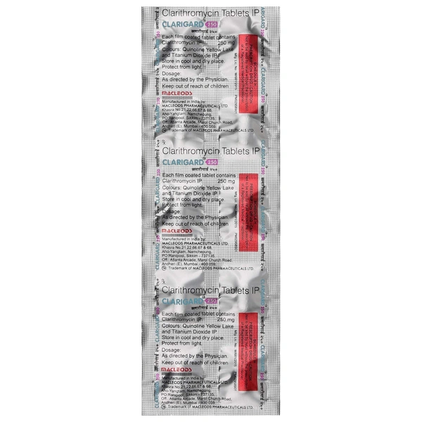 MACLEODS PHARMACEUTICALS Clarigard 250Mgtab (10 Tab)