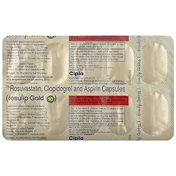 CIPLA LTD. Rosulip Gold 10 Mg Tab (10 Tab)