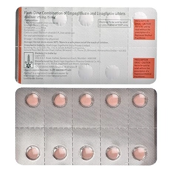 LUPIN Ajaduo 25/5Mgtab (10 Tab)