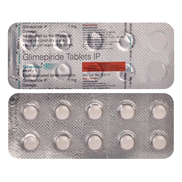 MACLEODS PHARMACEUTICALS Geminor 1Mgtab (10 Tab)
