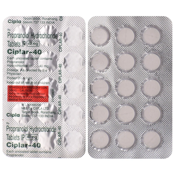 CIPLA LTD. Ciplar 40Mgtab (15 Tab)