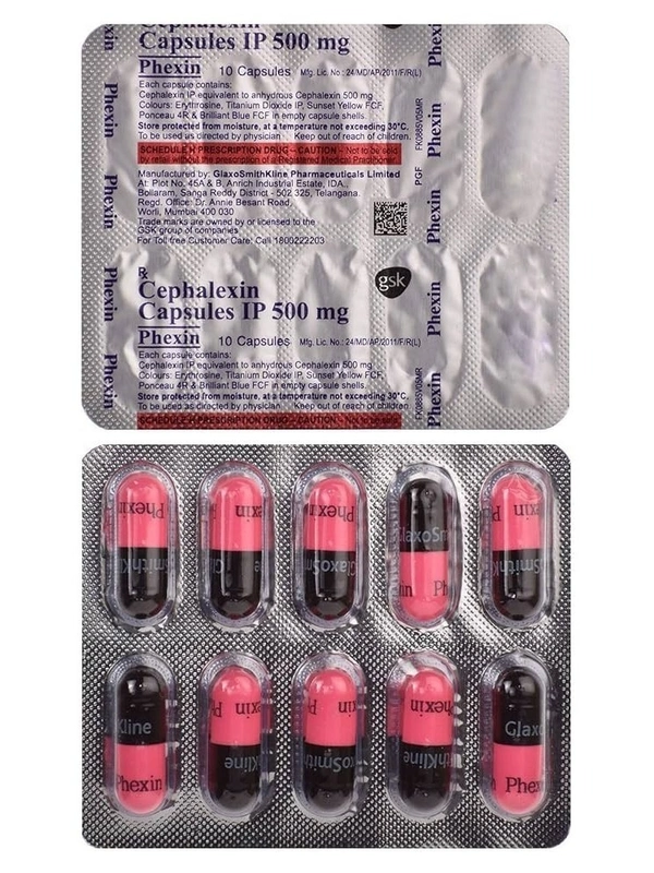 GLAXOSMITHKLIN Phexin 500Mg Cap (10 Cap)