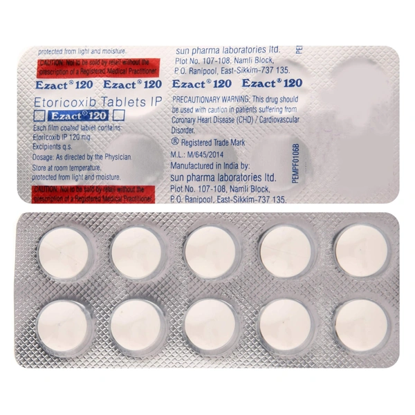 SUN PHARMA Ezact 120Mgtab (10 Tab)