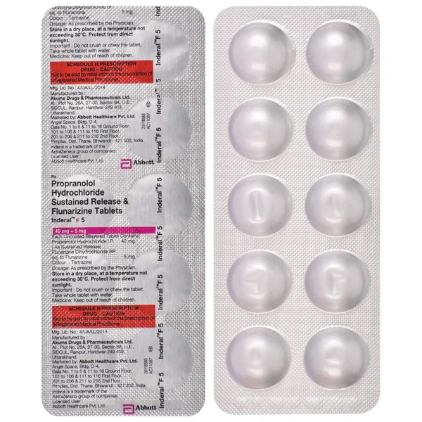 INDERAL F5 TAB (15 TAB)