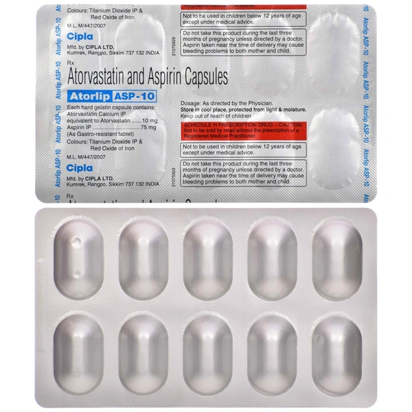 CIPLA LTD. Atorlip Asp10Mg Cap (10 Cap)