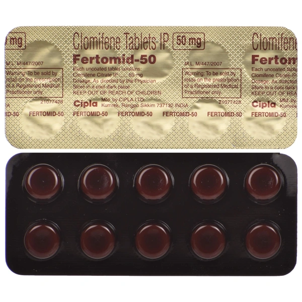 CIPLA LTD. Fertomid 50Mgtab (10 Tab)