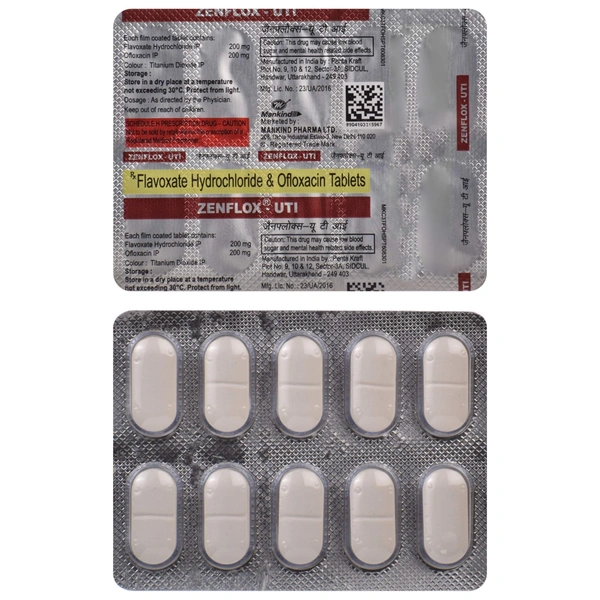 MANKIND PHARMA Zenflox Uti Tab (10 Tab)