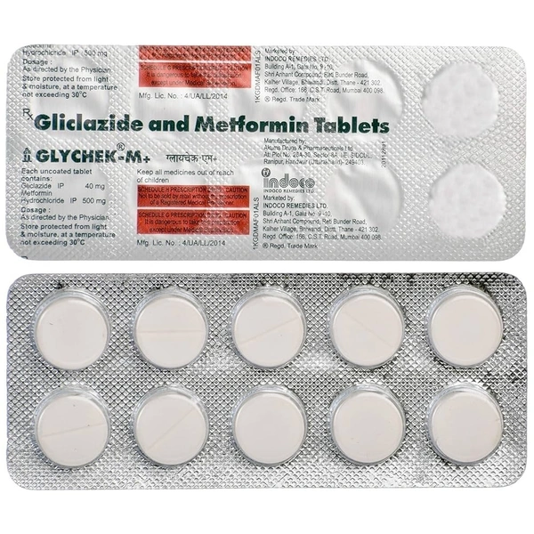 INDOCO  REMEDIES Glychek M + Tab (10 Tab)