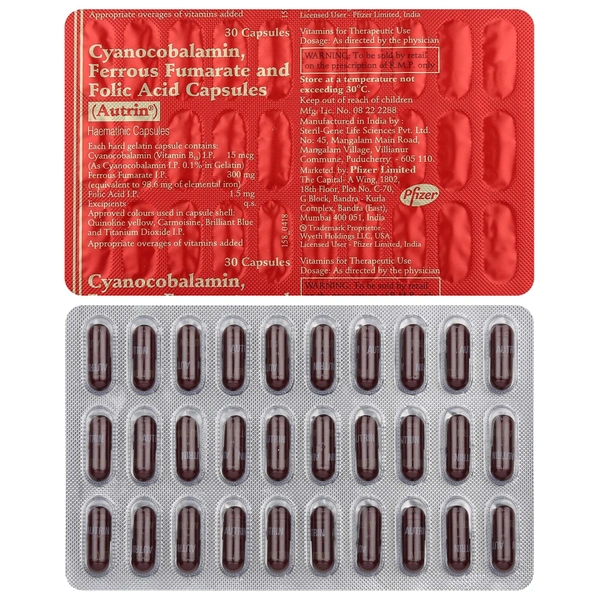 PFIZER LTD. Autrin Cap (30 Cap)