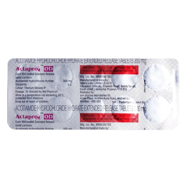 SUN PHARMA Actapro Od 300Mg Tab (10 Tab)