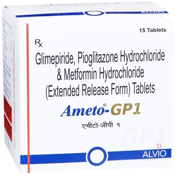Alvio Pharmaceuticals Ameto Gp1 Tab (15 Tab)