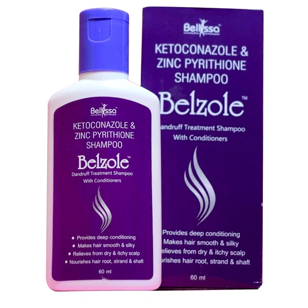 BELLISSA PHARMACETUCALS PVT.LT Belzole Shampoo (60 Ml)